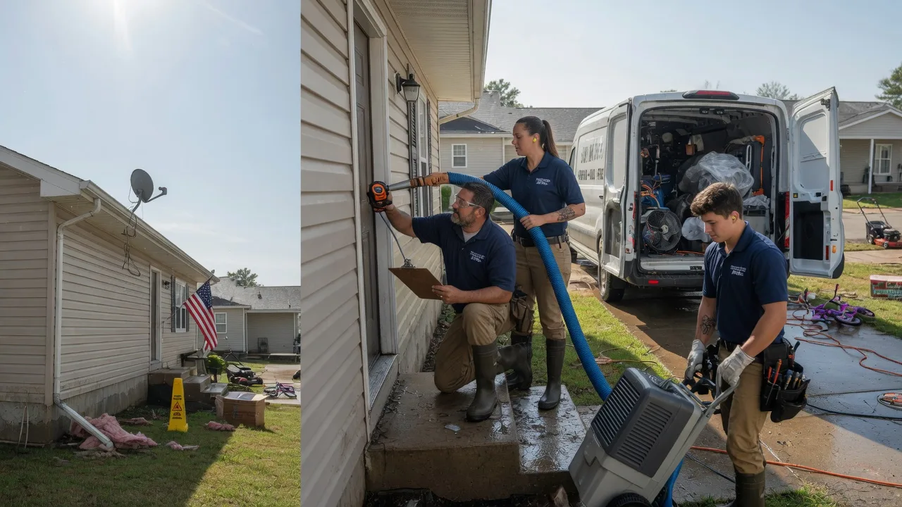 Ceiling Water Damage Restoration in Nevada, OH near me